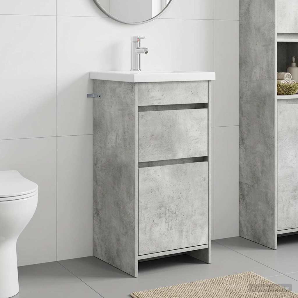 Mobile da bagno con lavabo Grigio Cemento 42 x 40 x 84,5 cm | homemem39
