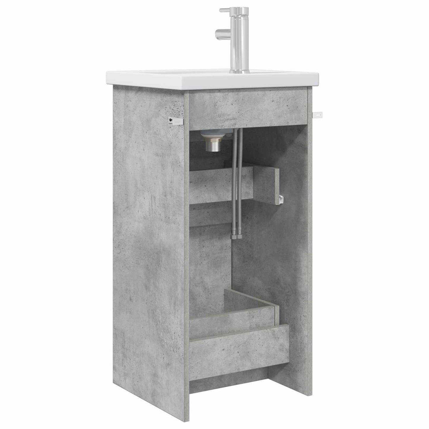 Mobile da bagno con lavabo Grigio Cemento 42 x 40 x 84,5 cm | homemem39
