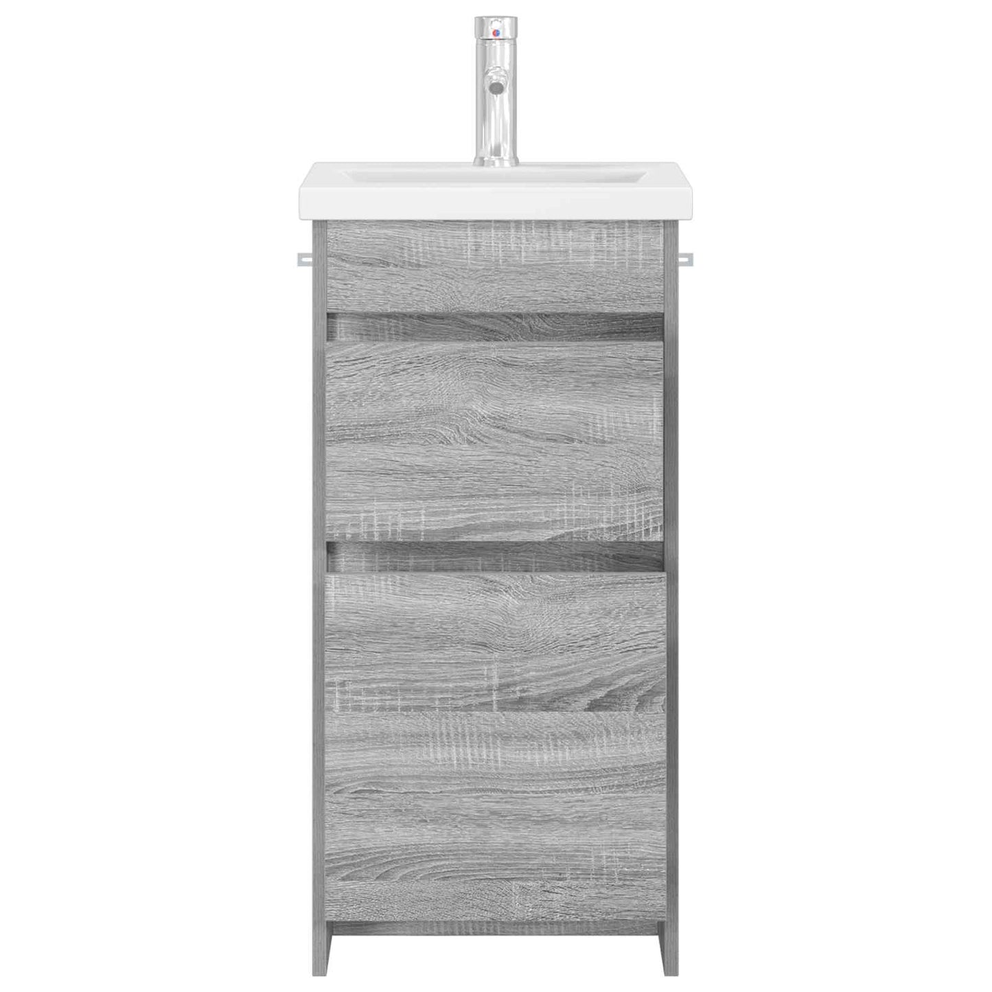 Mobile da bagno con lavabo Sonoma grigio 42 x 40 x 84,5 cm | homemem39
