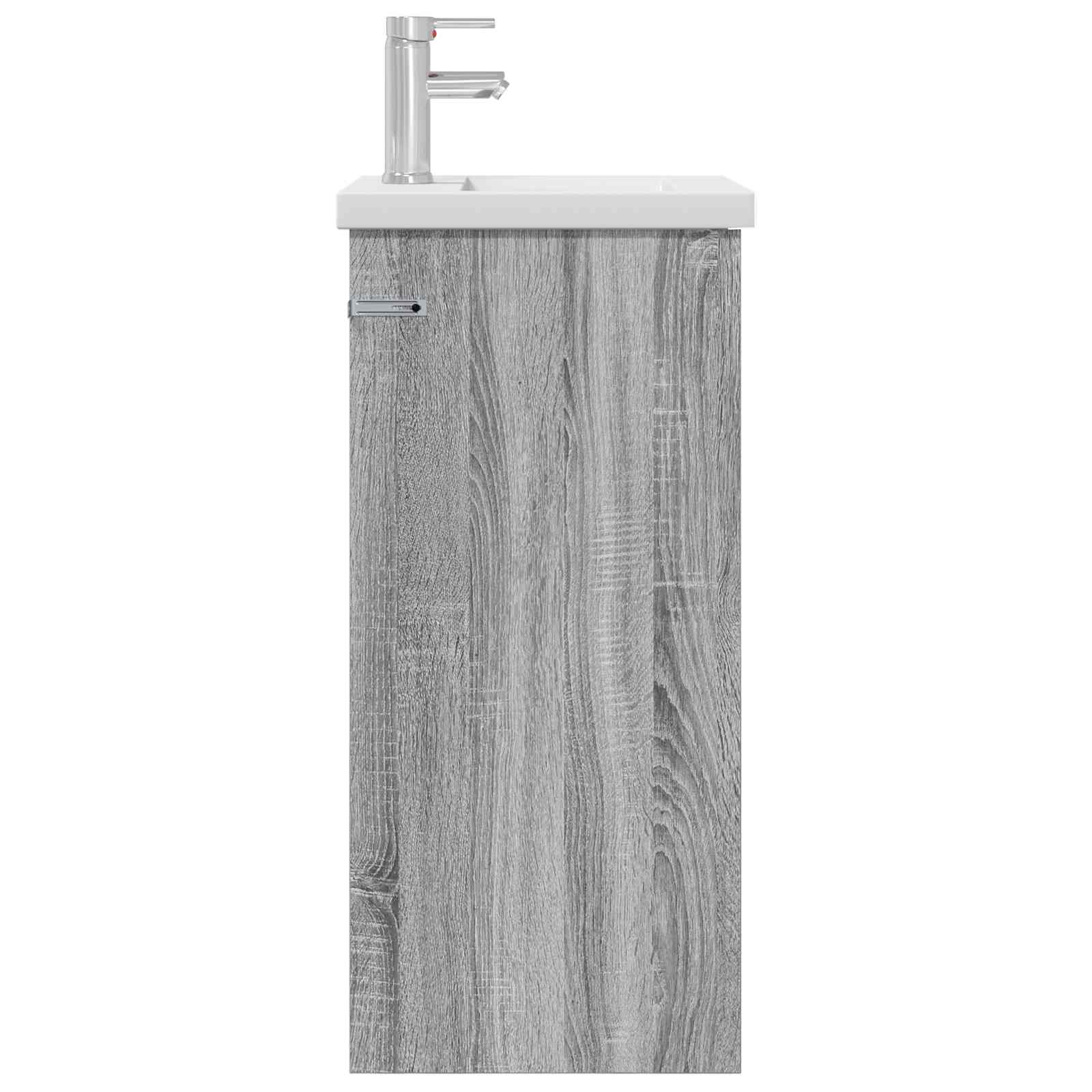 Mobile da bagno con lavabo Sonoma grigio 42 x 40 x 84,5 cm | homemem39