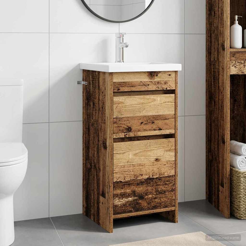 Mobile da bagno con lavabo Legno antico 42 x 40 x 84,5 cm | homemem39