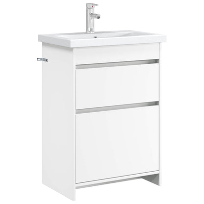 Mobiletto da Bagno Sotto Lavabo Bianco 56 x 37,5 x 81 cm | homemem39