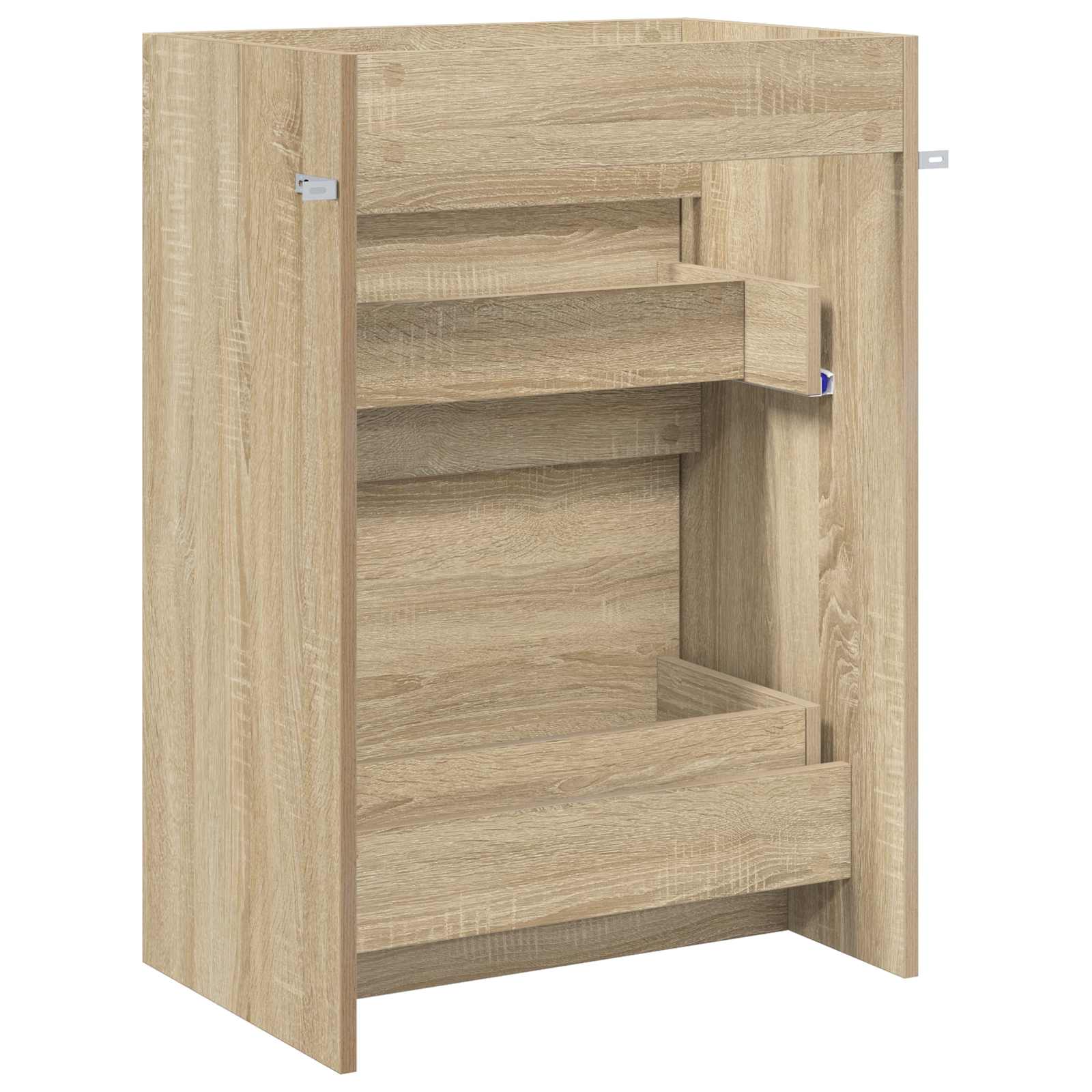Mobiletto da Bagno Sotto Lavabo Rovere Sonoma 56 x 37,5 x 81 cm | homemem39