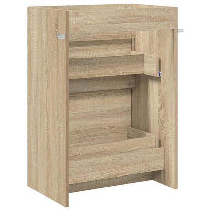 Mobiletto da Bagno Sotto Lavabo Rovere Sonoma 56 x 37,5 x 81 cm | homemem39