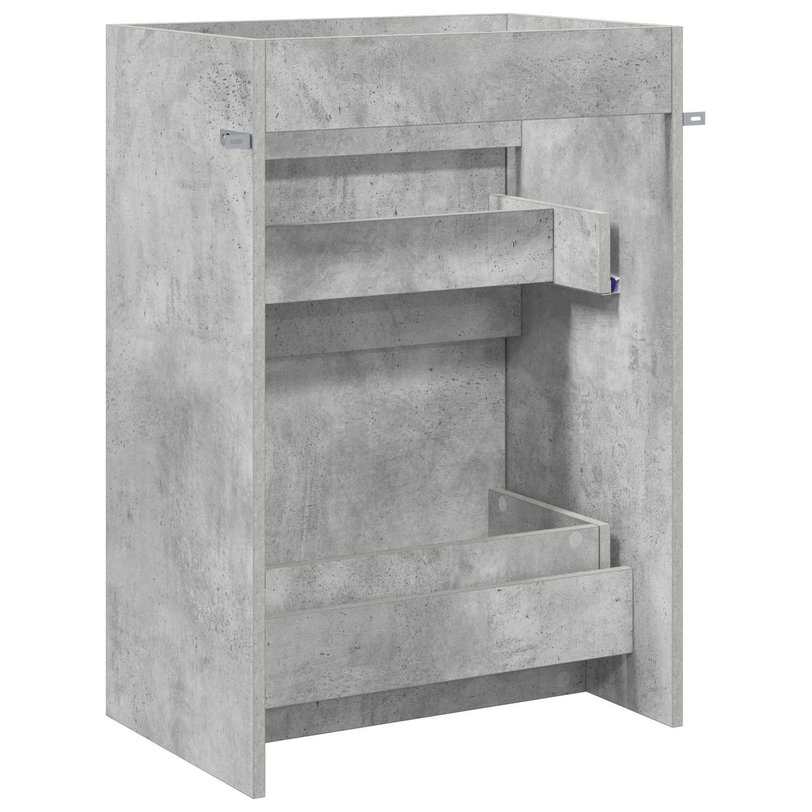 Mobiletto da Bagno Sotto Lavabo Grigio Cemento | homemem39