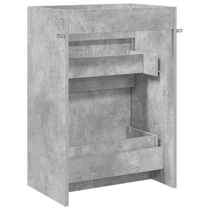Mobiletto da Bagno Sotto Lavabo Grigio Cemento | homemem39
