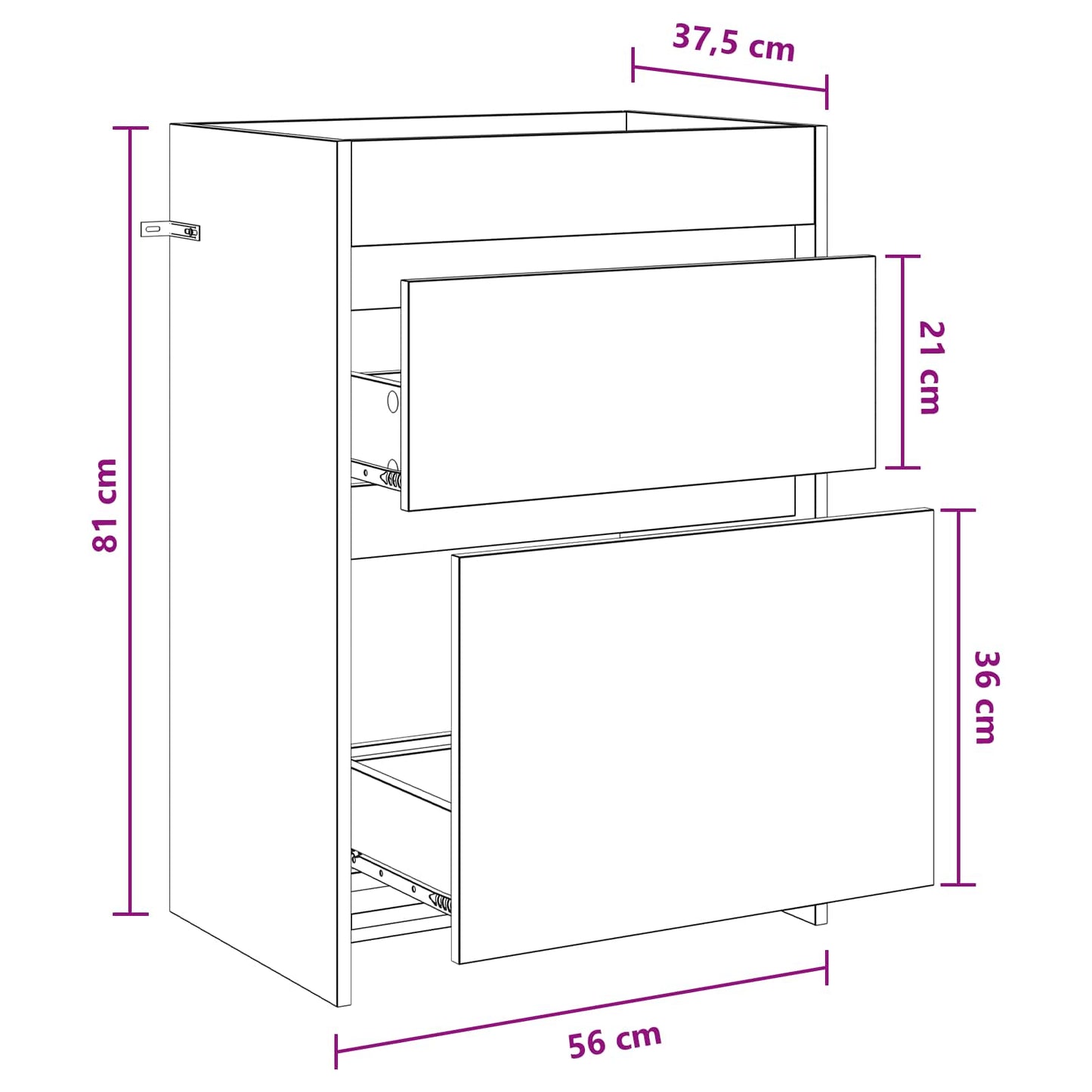 Mobiletto da Bagno Sotto Lavabo Grigio Cemento | homemem39