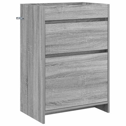 Mobiletto da Bagno Sotto Lavabo Sonoma grigio 56 x 37,5 x 81 cm | homemem39