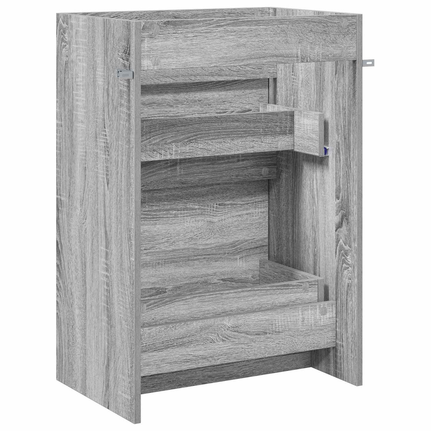 Mobiletto da Bagno Sotto Lavabo Sonoma grigio 56 x 37,5 x 81 cm | homemem39