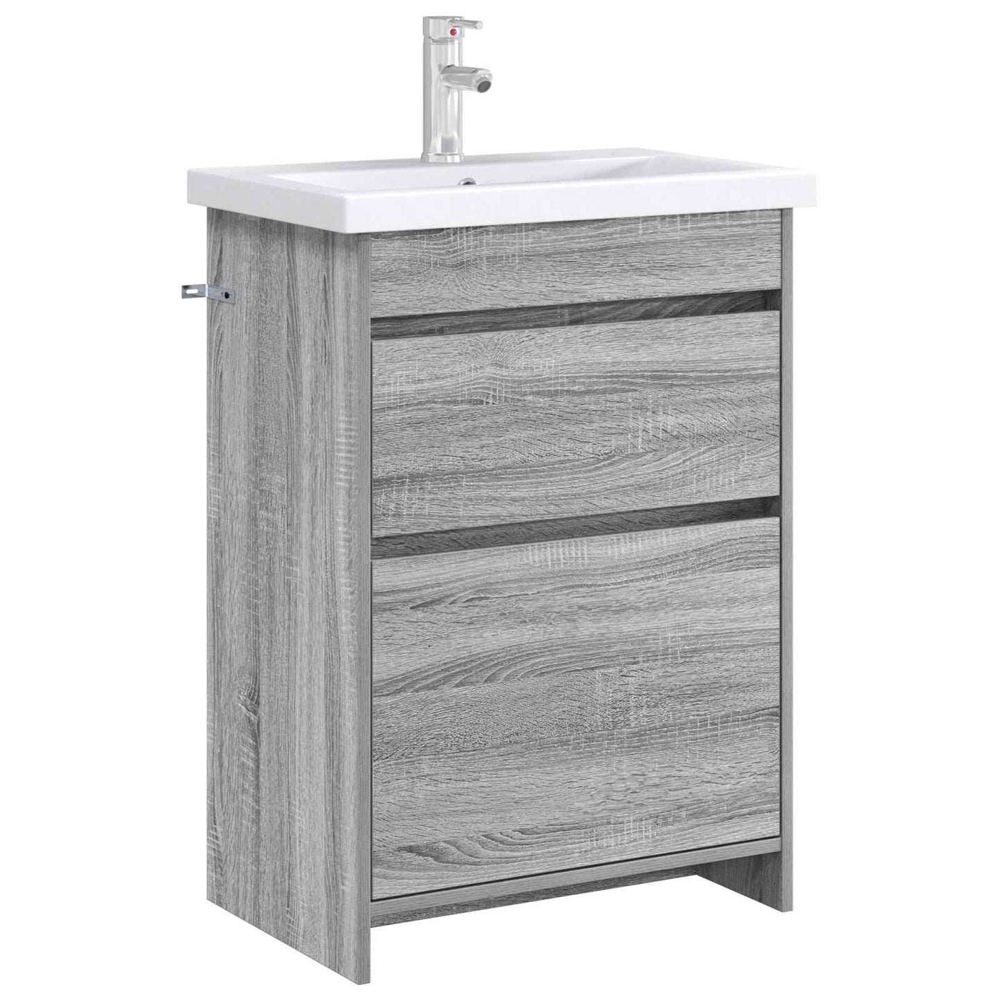 Mobiletto da Bagno Sotto Lavabo Sonoma grigio 56 x 37,5 x 81 cm | homemem39