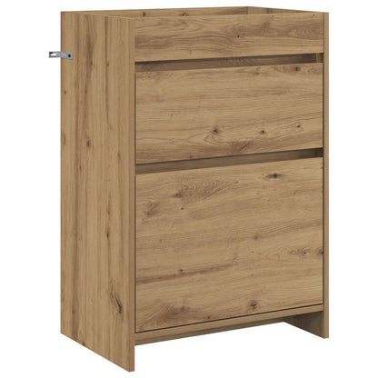 Mobiletto da Bagno Sotto Lavabo Rovere Artigianale | homemem39