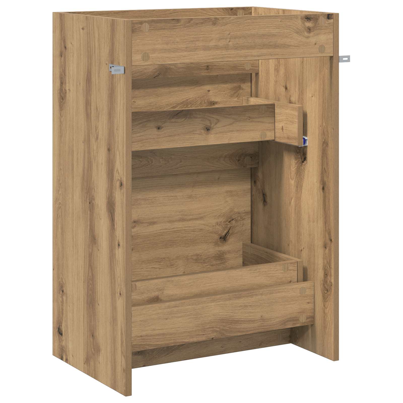 Mobiletto da Bagno Sotto Lavabo Rovere Artigianale | homemem39