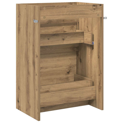 Mobiletto da Bagno Sotto Lavabo Rovere Artigianale | homemem39