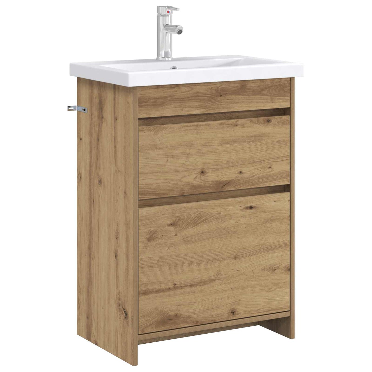 Mobiletto da Bagno Sotto Lavabo Rovere Artigianale | homemem39