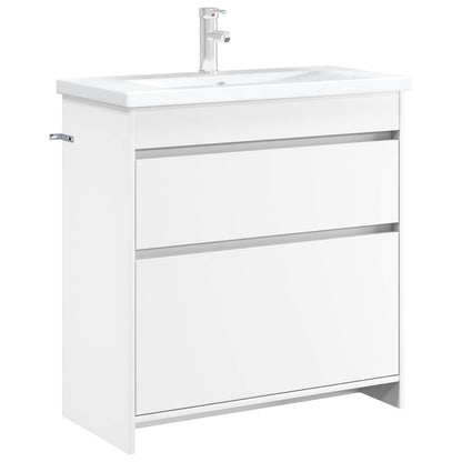 Mobiletto da Bagno Sotto Lavabo Bianco 78,5 x 37,5 x 81 cm | homemem39