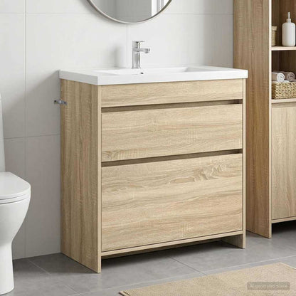 Mobiletto da Bagno Sotto Lavabo Rovere Sonoma | homemem39
