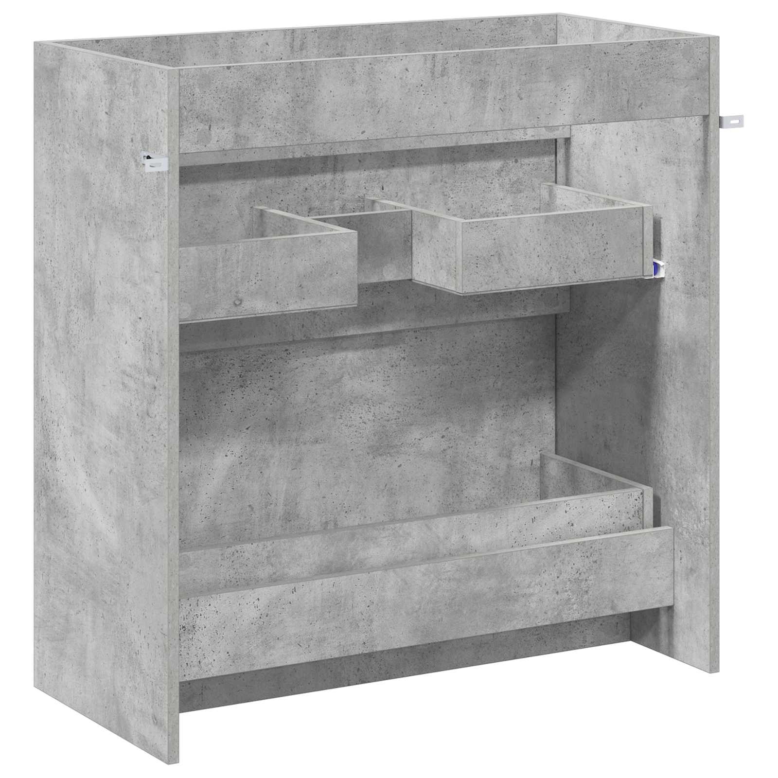 Mobiletto da Bagno Sotto Lavabo Grigio Cemento | homemem39