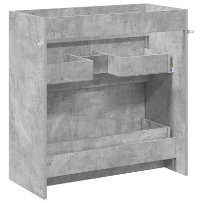 Mobiletto da Bagno Sotto Lavabo Grigio Cemento | homemem39