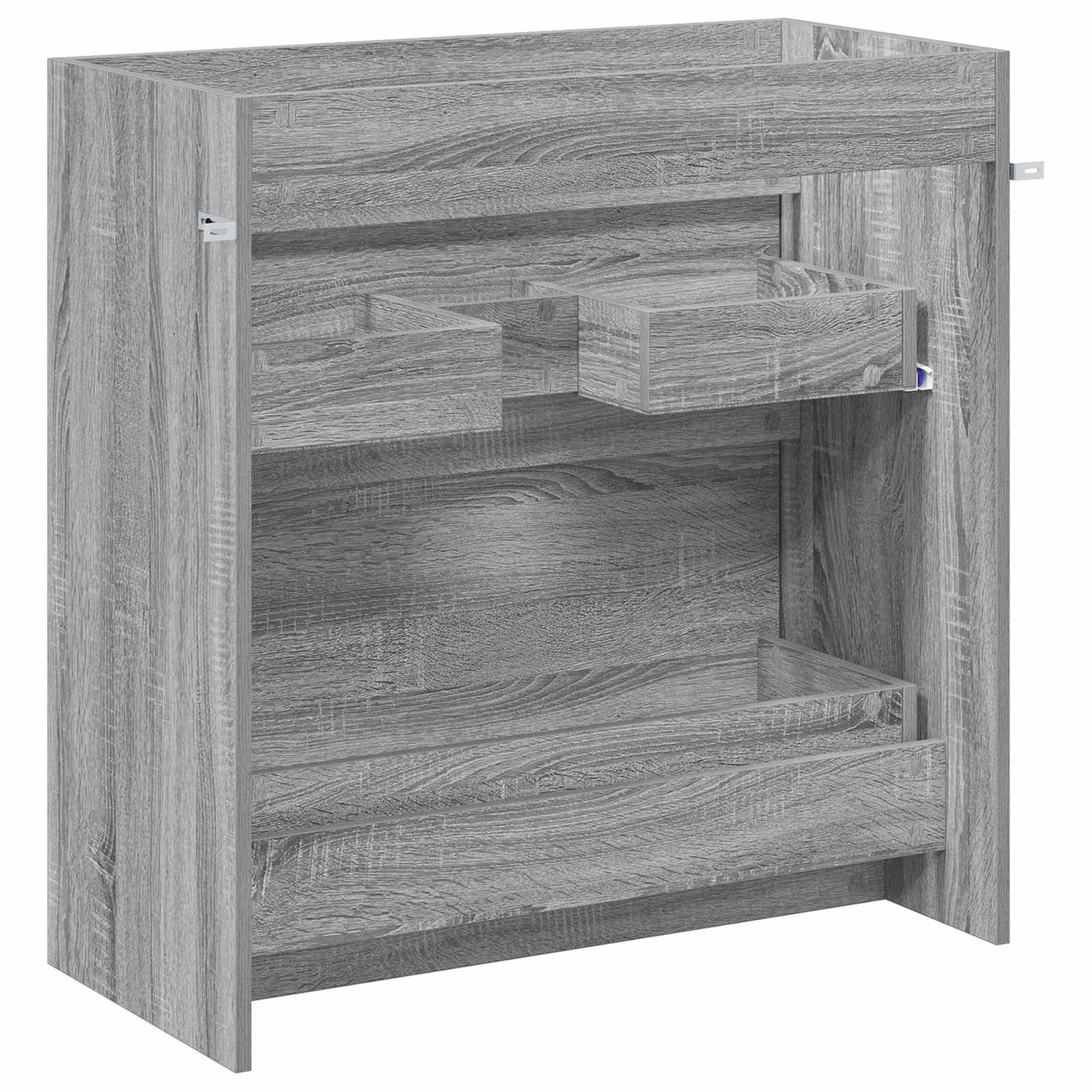 Mobiletto da Bagno Sotto Lavabo Sonoma grigio | homemem39