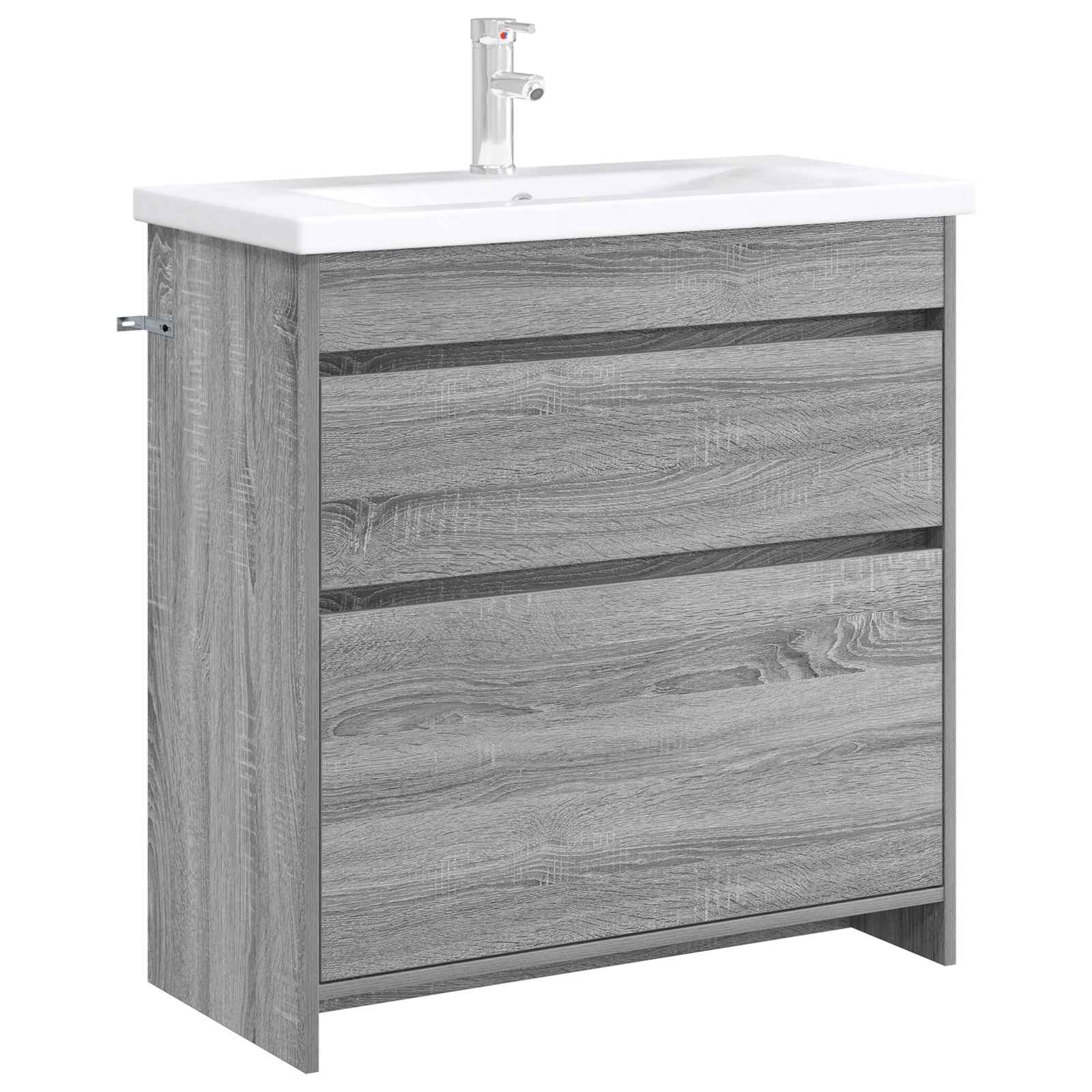 Mobiletto da Bagno Sotto Lavabo Sonoma grigio | homemem39