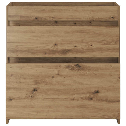 Mobiletto da Bagno Sotto Lavabo Rovere Artigianale | homemem39