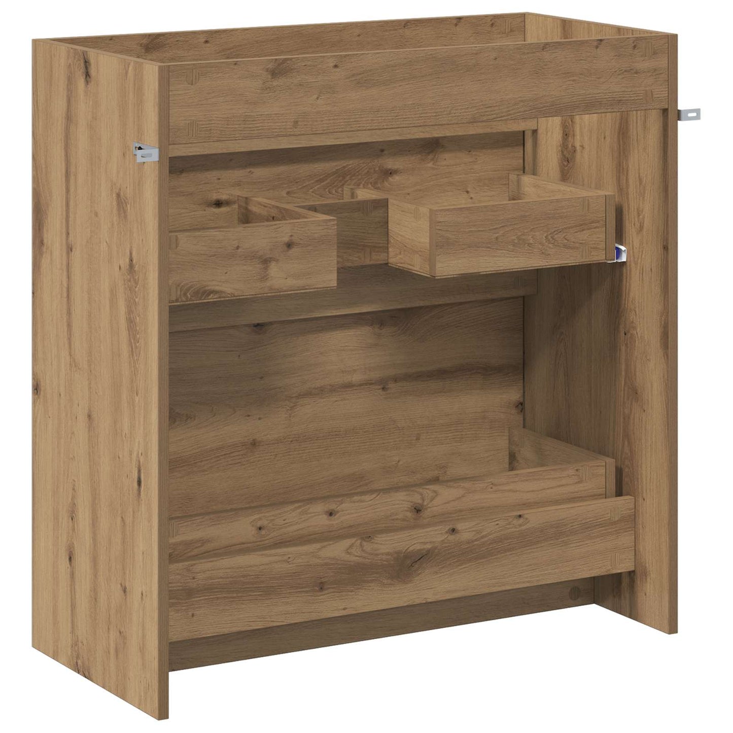 Mobiletto da Bagno Sotto Lavabo Rovere Artigianale | homemem39