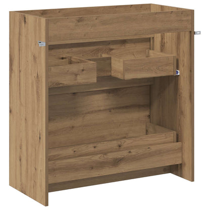 Mobiletto da Bagno Sotto Lavabo Rovere Artigianale | homemem39