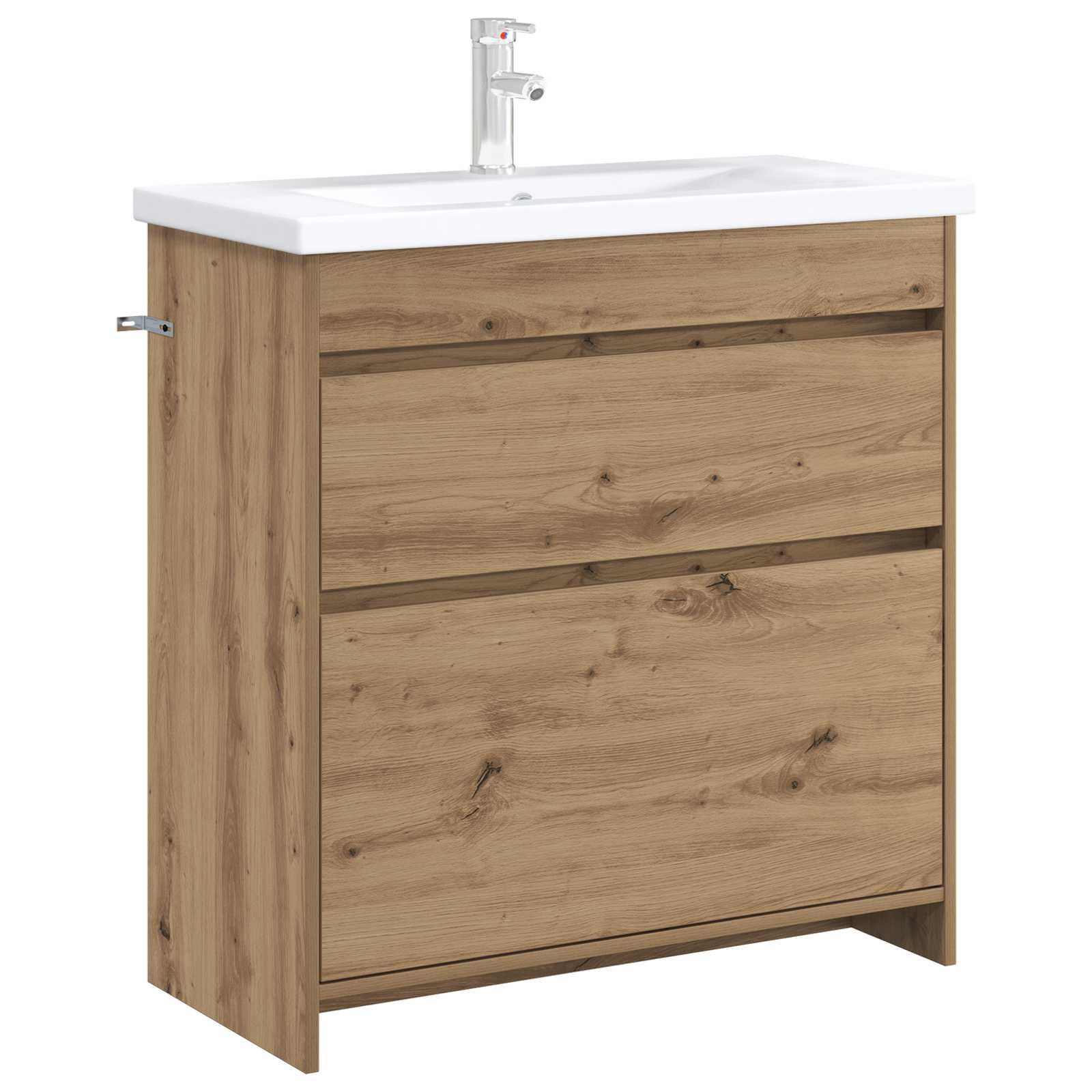 Mobiletto da Bagno Sotto Lavabo Rovere Artigianale | homemem39