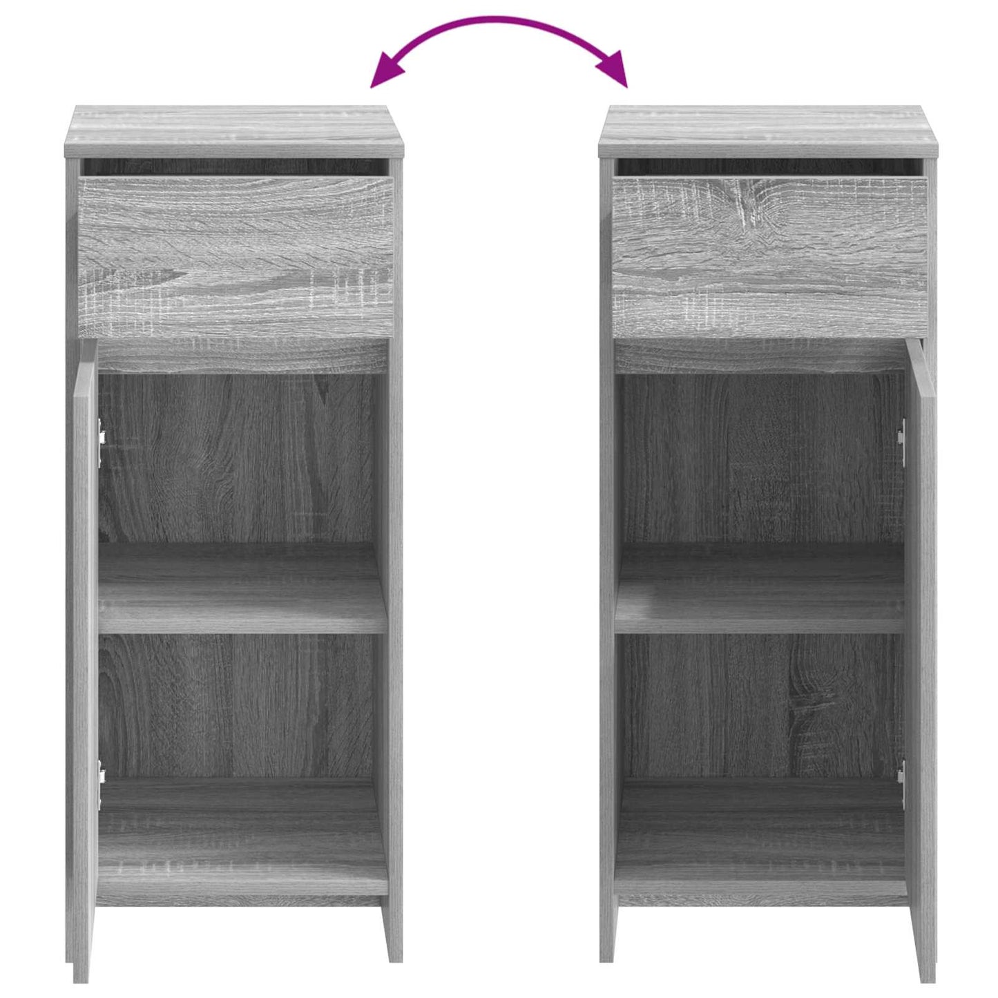 Mobile da Bagno Sonoma grigio 35 x 36,5 x 85 cm | homemem39