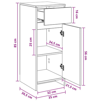 Mobile da Bagno Rovere Artigianale 35 x 36,5 x 85 cm | homemem39