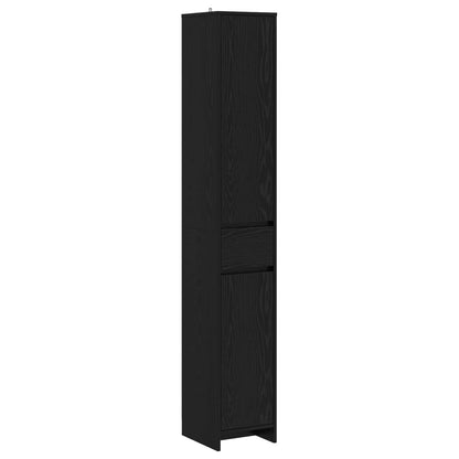Mobile da Bagno Rovere Nero 30 x 33 x 190 cm
