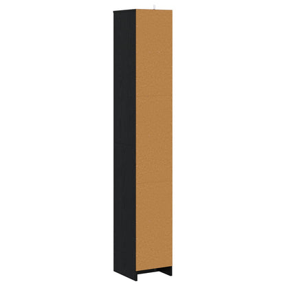 Mobile da Bagno Rovere Nero 30 x 33 x 190 cm