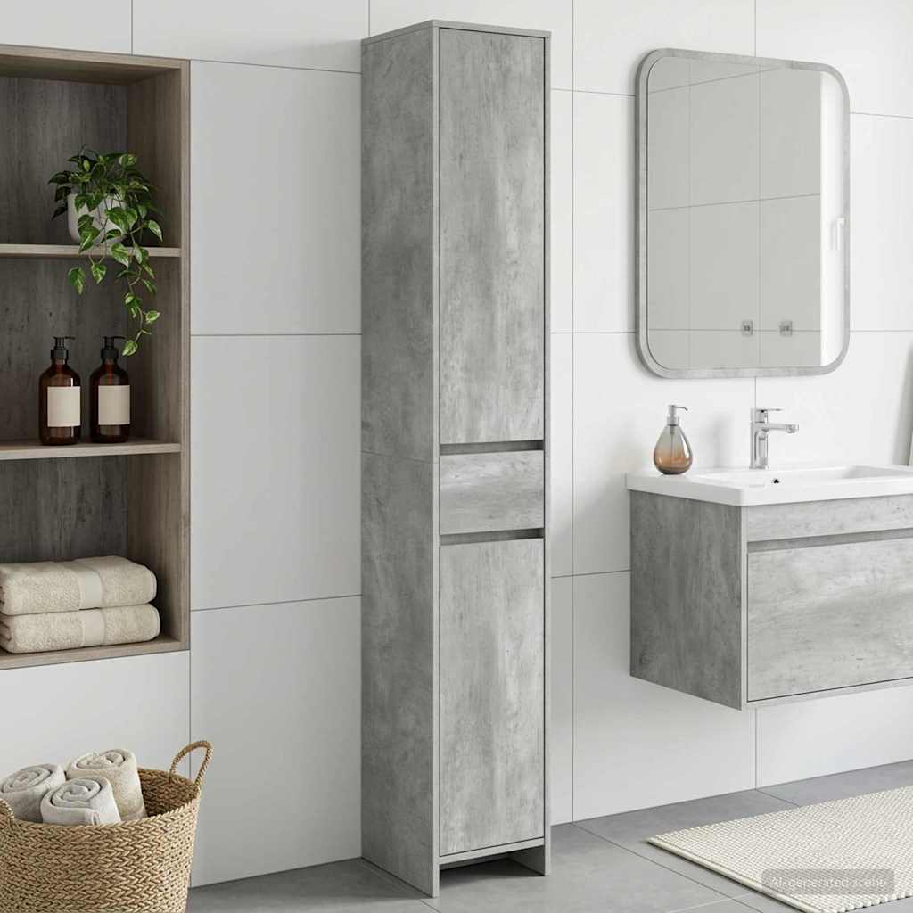 Mobile da Bagno Grigio Cemento 30 x 33 x 190 cm | homemem39