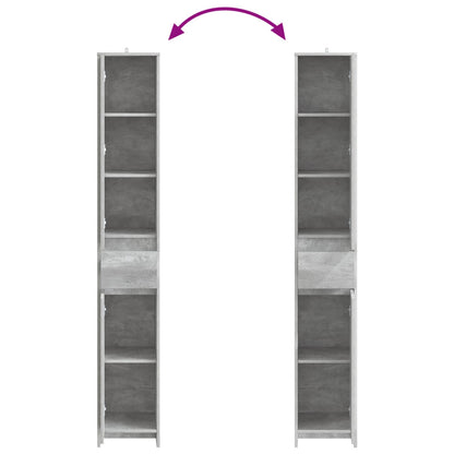 Mobile da Bagno Grigio Cemento 30 x 33 x 190 cm | homemem39