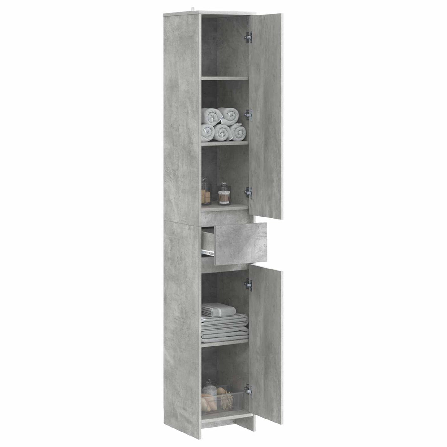 Mobile da Bagno Grigio Cemento 30 x 33 x 190 cm | homemem39