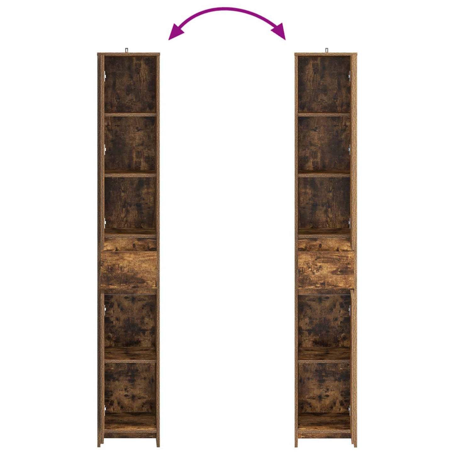 Mobile da Bagno Rovere Fumo 30 x 33 x 190 cm | homemem39