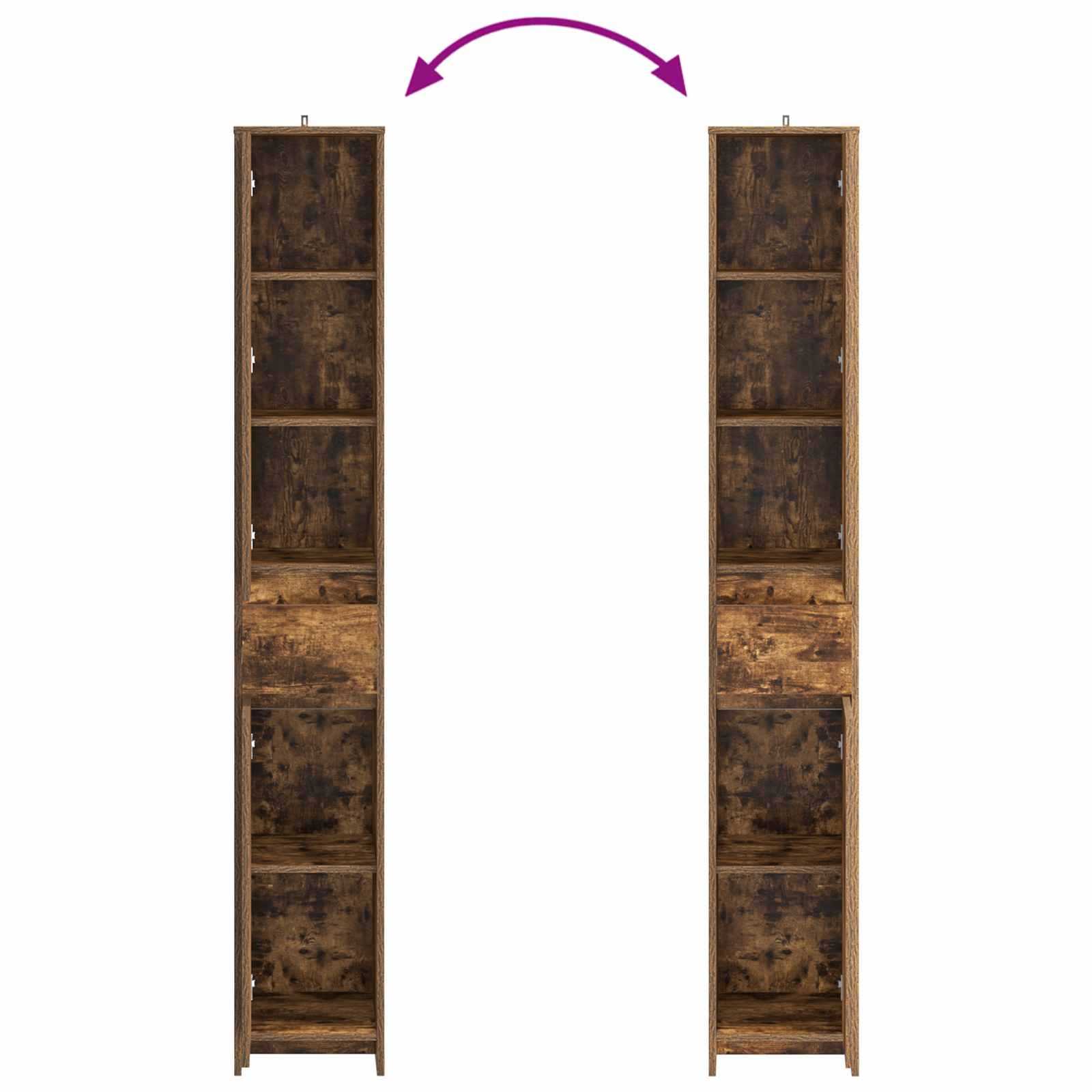 Mobile da Bagno Rovere Fumo 30 x 33 x 190 cm | homemem39