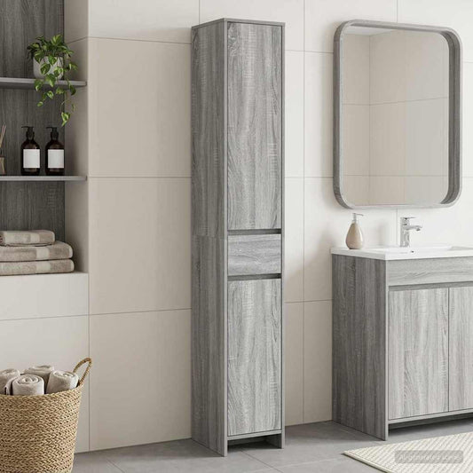 Mobile da Bagno Sonoma grigio 30 x 33 x 190 cm | homemem39