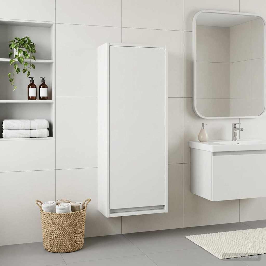 Mobile lavabo da parete Bianco 35 x 20 x 81 cm | homemem39