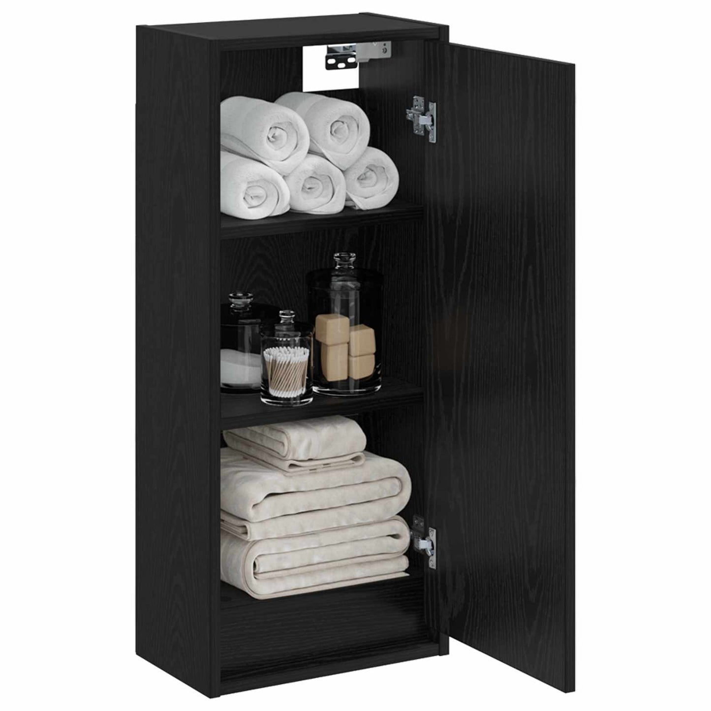 Mobile lavabo da parete Rovere Nero 35 x 20 x 81 cm | homemem39