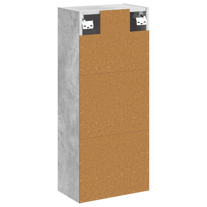 Mobile lavabo da parete Grigio Cemento 35 x 20 x 81 cm | homemem39