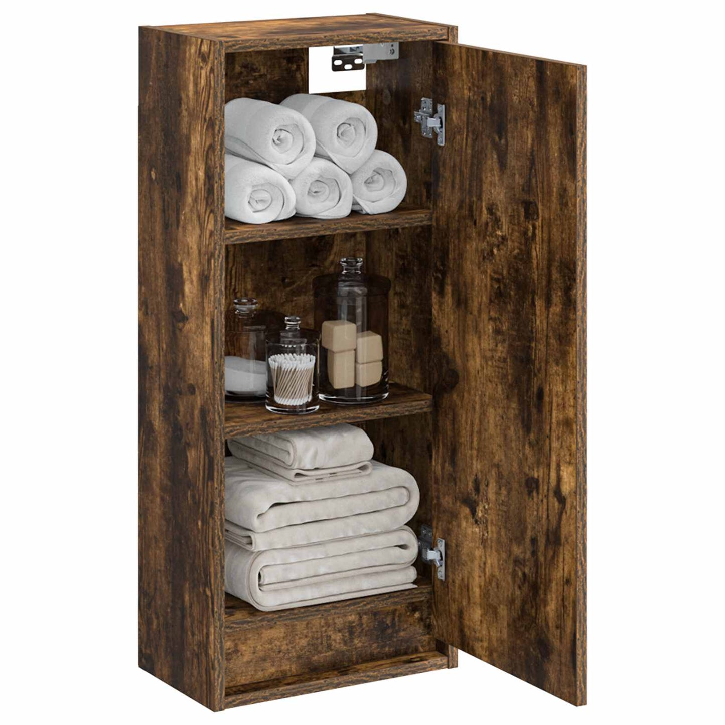 Mobile lavabo da parete Rovere Fumo 35 x 20 x 81 cm | homemem39