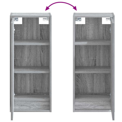Mobile lavabo da parete Sonoma grigio 35 x 20 x 81 cm | homemem39