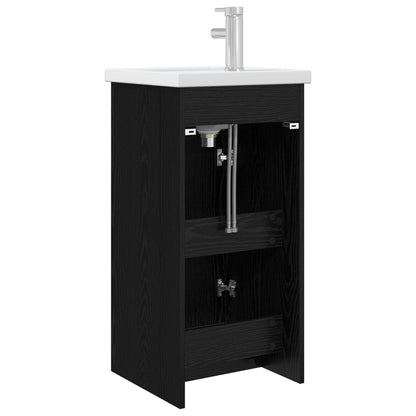 Mobile da bagno con lavabo Rovere Nero 42 x 40 x 84,5 cm | homemem39