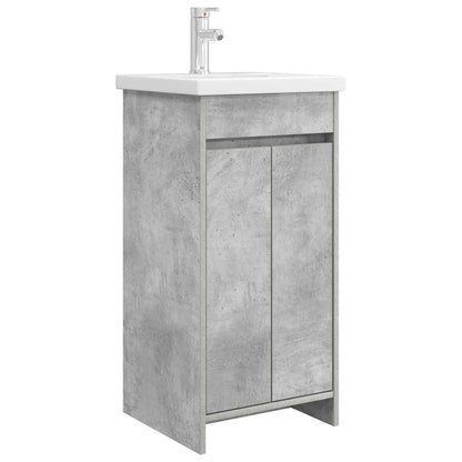 Mobile da bagno con lavabo Grigio Cemento 42 x 40 x 84,5 cm | homemem39
