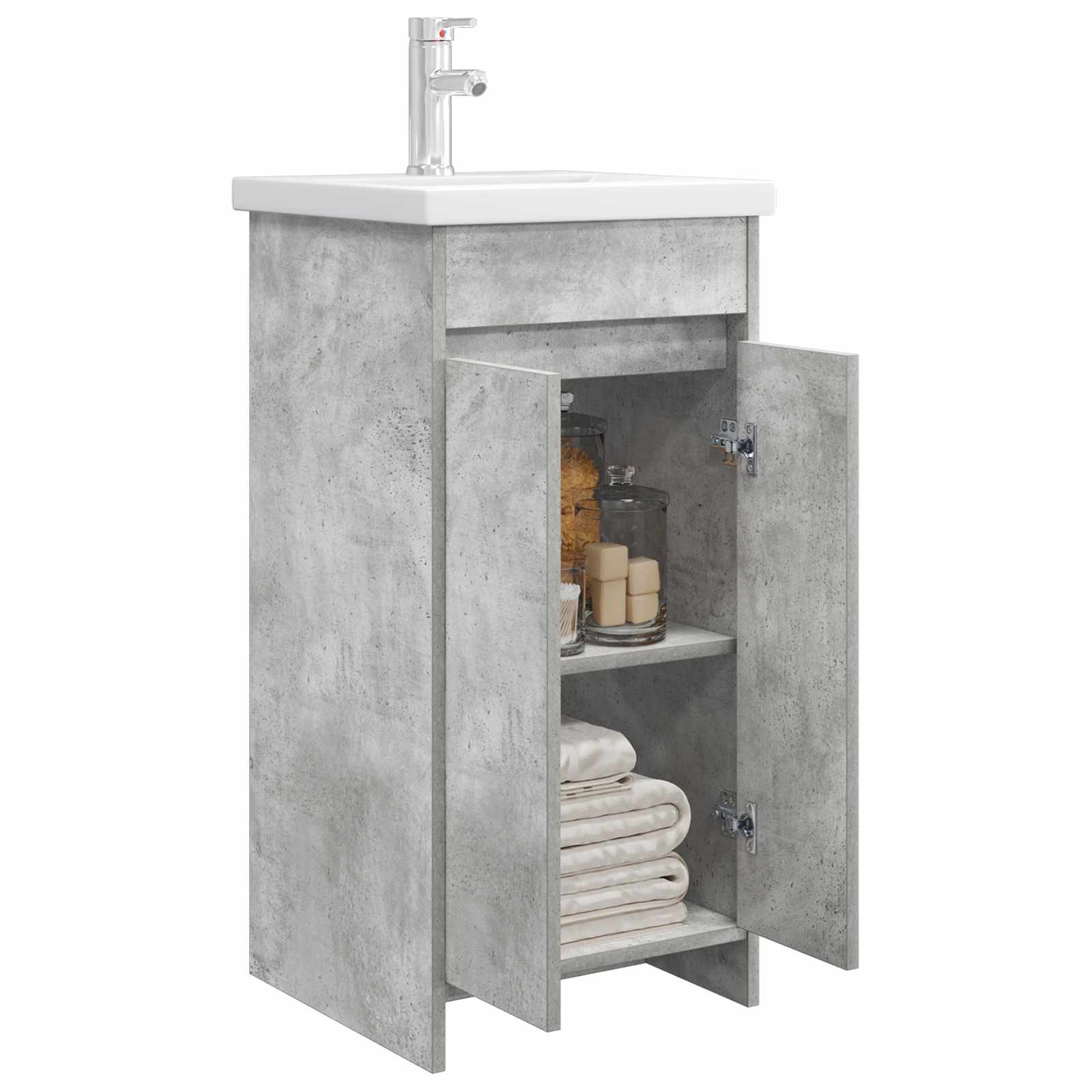 Mobile da bagno con lavabo Grigio Cemento 42 x 40 x 84,5 cm | homemem39