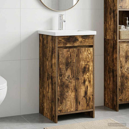 Mobile da bagno con lavabo Rovere Fumo 42 x 40 x 84,5 cm | homemem39