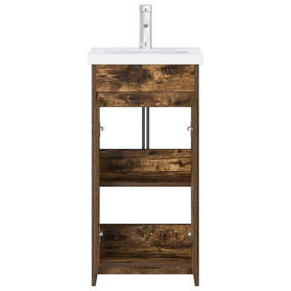 Mobile da bagno con lavabo Rovere Fumo 42 x 40 x 84,5 cm | homemem39