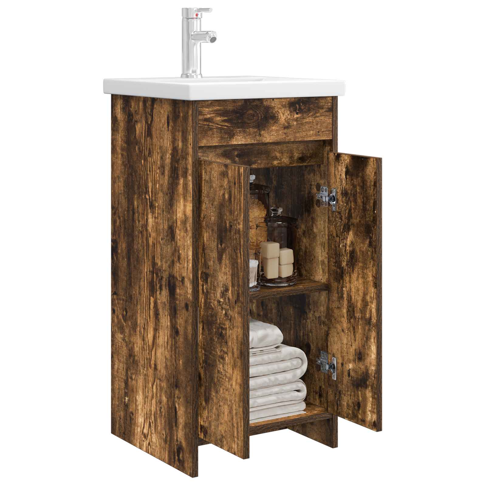 Mobile da bagno con lavabo Rovere Fumo 42 x 40 x 84,5 cm | homemem39