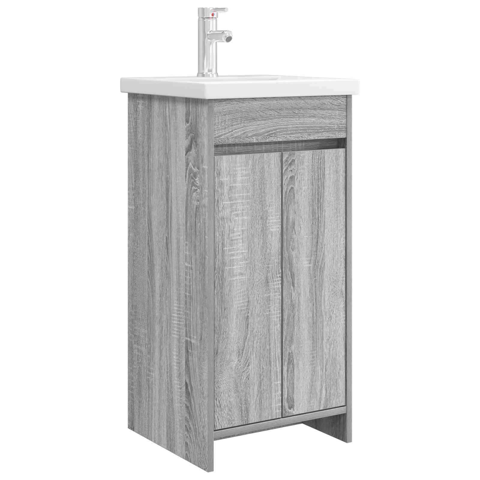 Mobile da bagno con lavabo Sonoma grigio 42 x 40 x 84,5 cm | homemem39